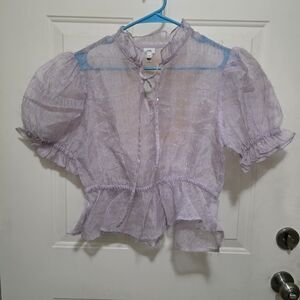 Sheer Lavender Blouse